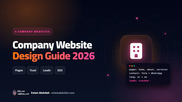 Company website design 2026 guide showing the essential business website pages, trust signals and a sitemap checklist