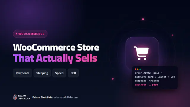 WooCommerce store in Egypt and the Gulf with payment gateways, Bosta shipping integration and a fast mobile checkout
