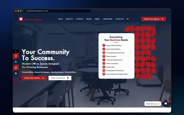 Business Square – website by Eslam Abdullah