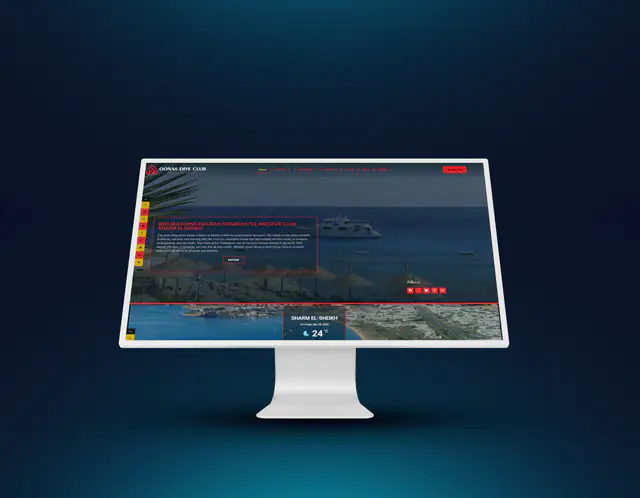 Oonas Dive Club website by Eslam Abdullah