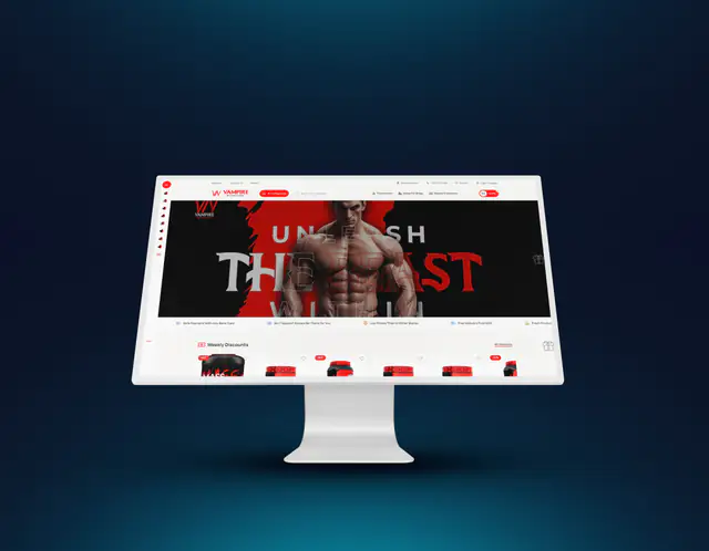 Vampire Nutrition website by Eslam Abdullah