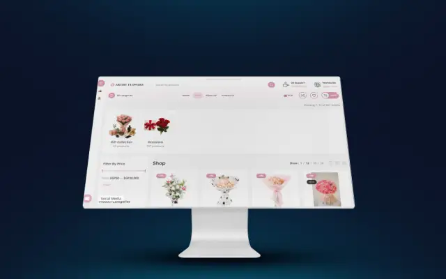 Artist Flowers – website by Eslam Abdullah