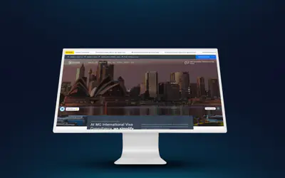 MG Visa – website designed and developed by Eslam Abdullah
