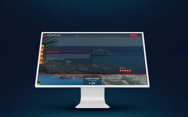 Oonas Dive Club – website by Eslam Abdullah