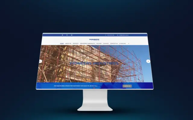 Pioneers Industries – website by Eslam Abdullah
