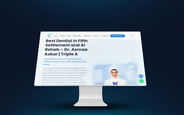 Triple A Clinic – website by Eslam Abdullah